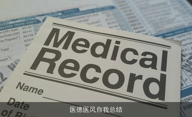 医德医风自我总结