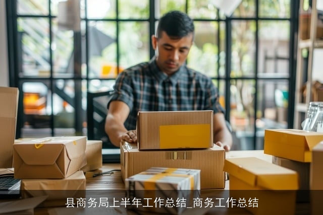 县商务局上半年工作总结_商务工作总结