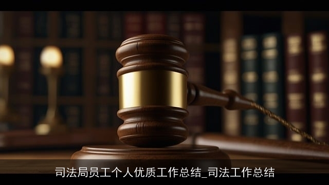 司法局员工个人优质工作总结_司法工作总结