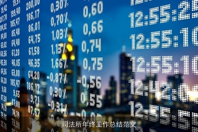 司法所年终工作总结范文