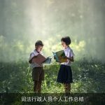 司法行政人员个人工作总结