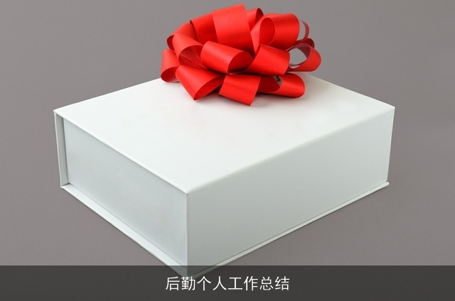 后勤个人工作总结