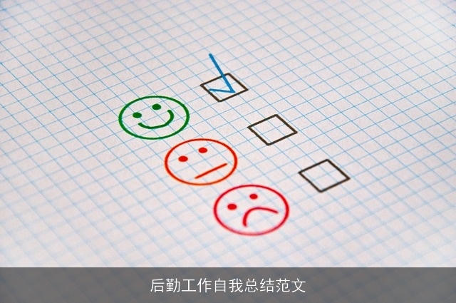 后勤工作自我总结范文