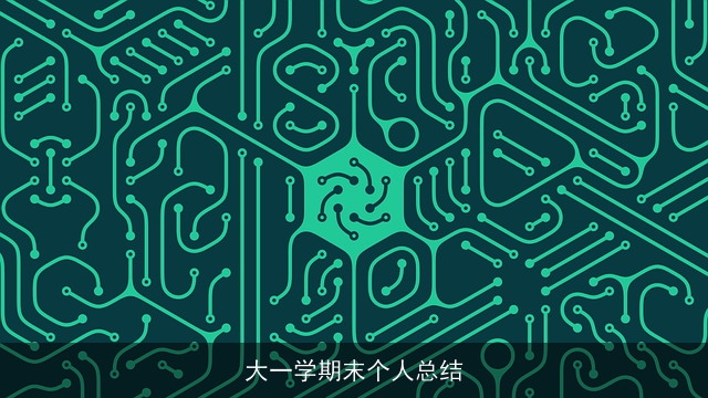 大一学期末个人总结