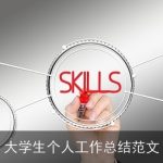 大学生个人工作总结范文