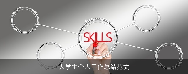大学生个人工作总结范文