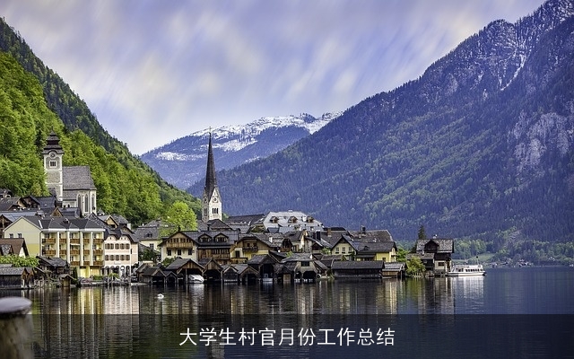 大学生村官月份工作总结