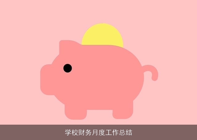 学校财务月度工作总结