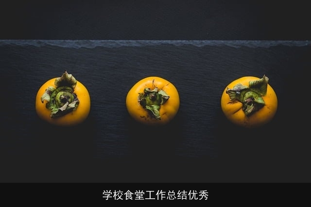 学校食堂工作总结优秀