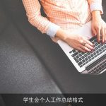 学生会个人工作总结格式