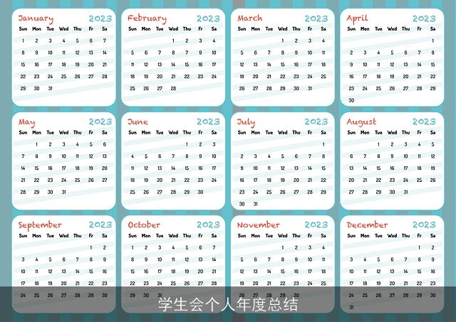 学生会个人年度总结