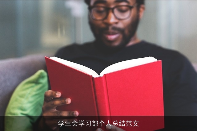 学生会学习部个人总结范文