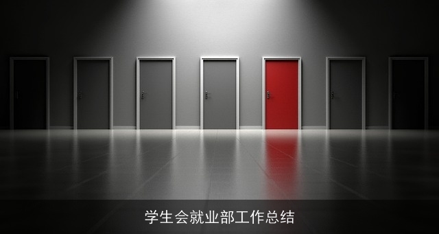 学生会就业部工作总结
