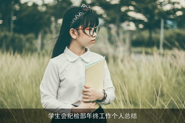 学生会纪检部年终工作个人总结