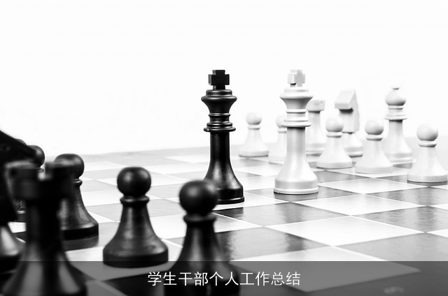 学生干部个人工作总结
