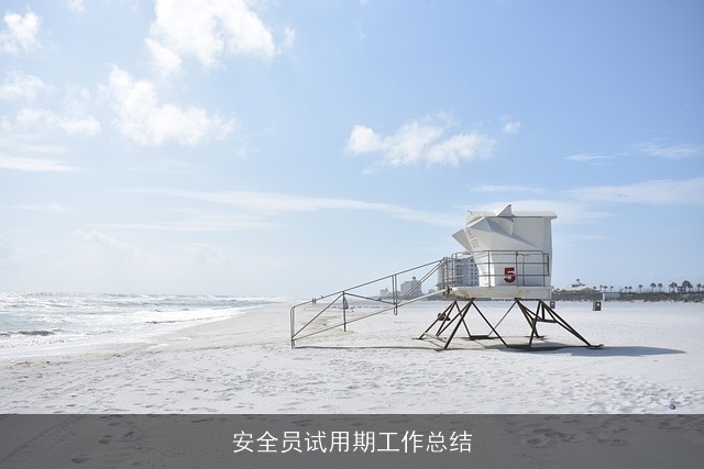 安全员试用期工作总结