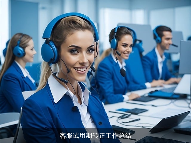 客服试用期转正工作总结