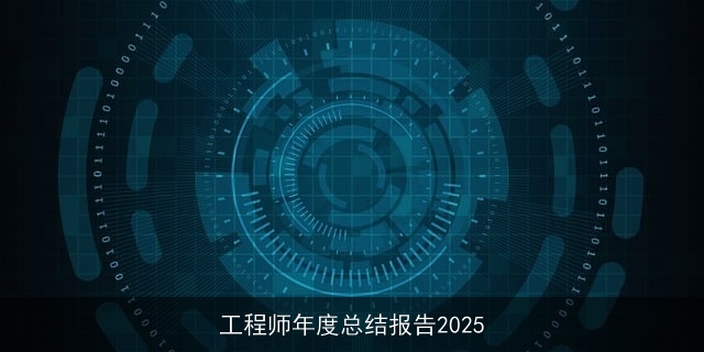 工程师年度总结报告2025