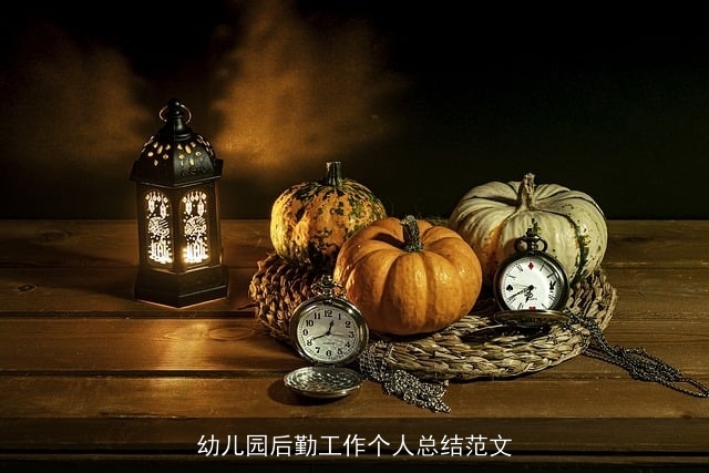 幼儿园后勤工作个人总结范文