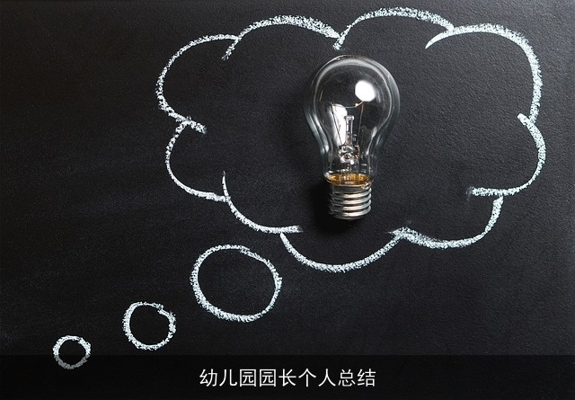 幼儿园园长个人总结