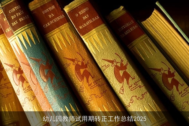 幼儿园教师试用期转正工作总结2025