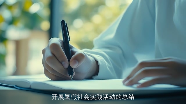 开展暑假社会实践活动的总结