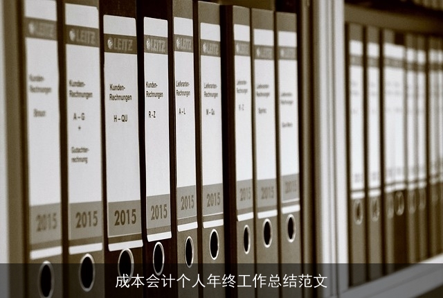 成本会计个人年终工作总结范文