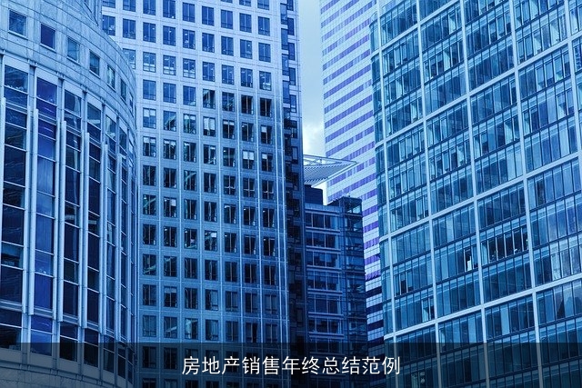 房地产销售年终总结范例