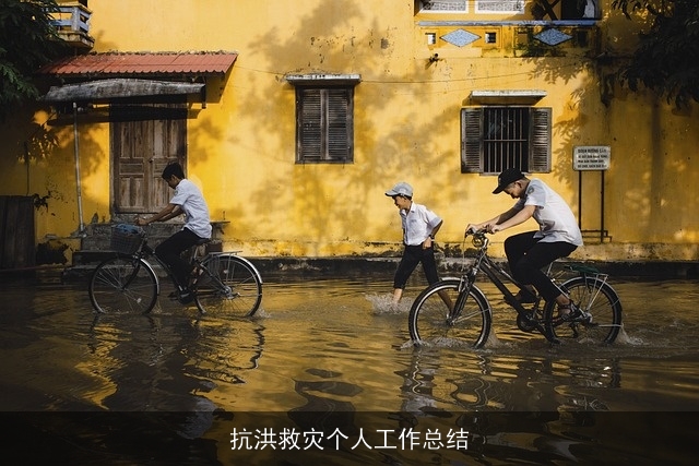 抗洪救灾个人工作总结