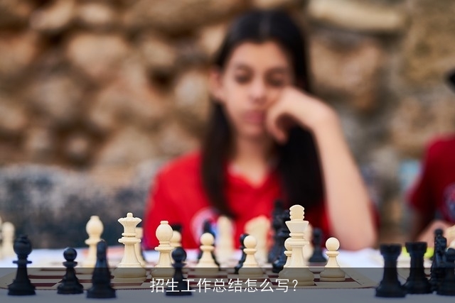 招生工作总结怎么写？