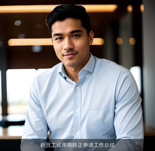 新员工试用期转正申请工作总结