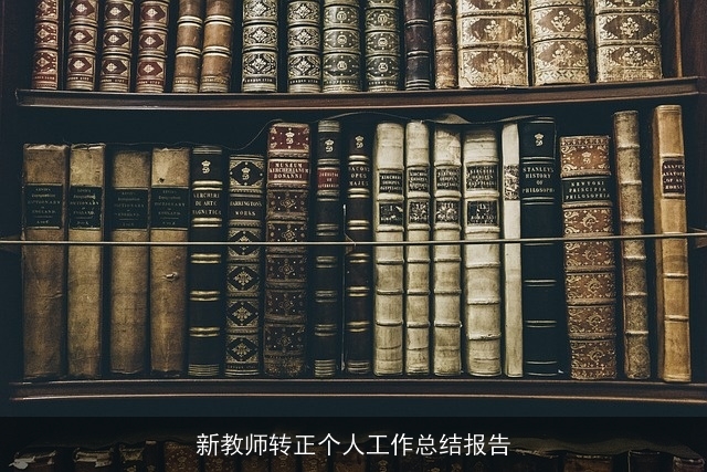 新教师转正个人工作总结报告