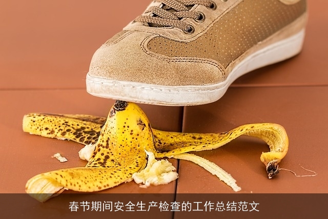 春节期间安全生产检查的工作总结范文