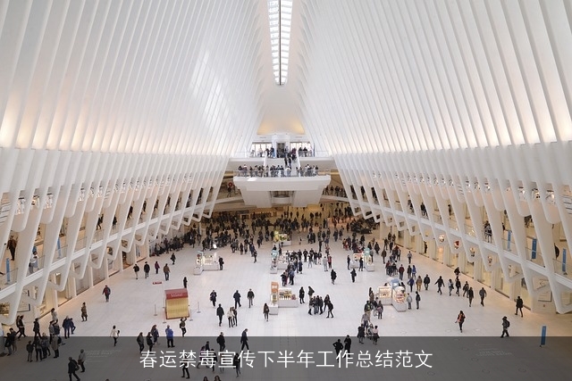 春运禁毒宣传下半年工作总结范文