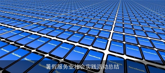 暑假服务业社会实践活动总结