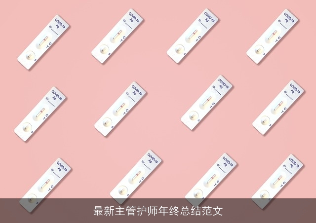 最新主管护师年终总结范文