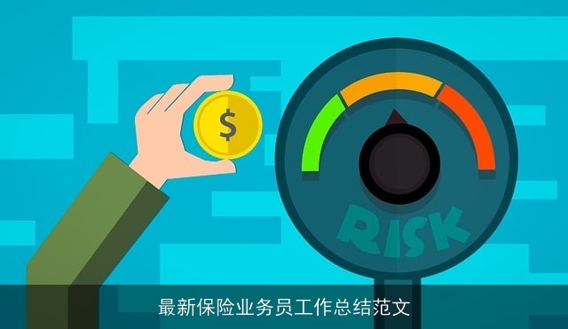 最新保险业务员工作总结范文