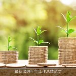 最新出纳半年工作总结范文