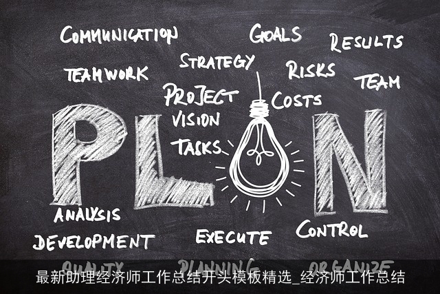 最新助理经济师工作总结开头模板精选_经济师工作总结