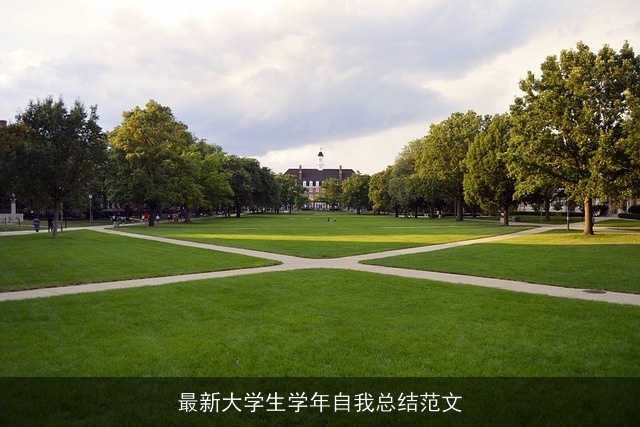 最新大学生学年自我总结范文