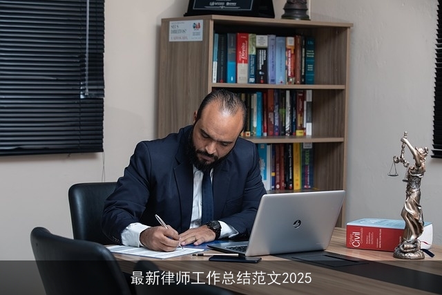 最新律师工作总结范文2025