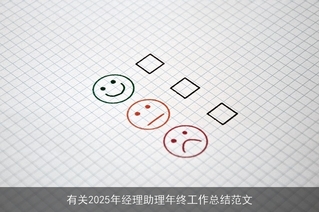 有关2025年经理助理年终工作总结范文