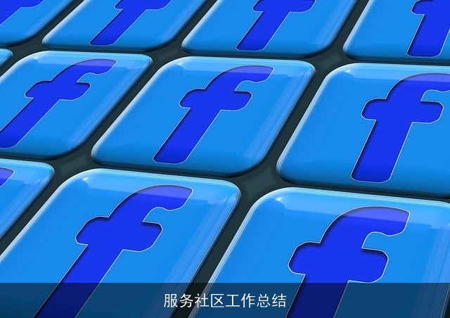 服务社区工作总结