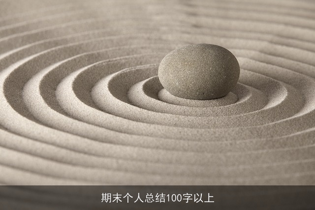 期末个人总结100字以上