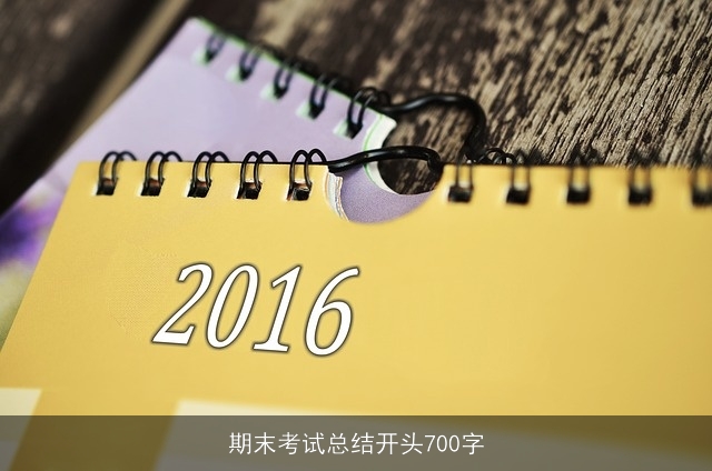 期末考试总结开头700字