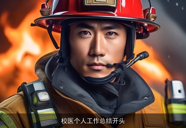 校医个人工作总结开头