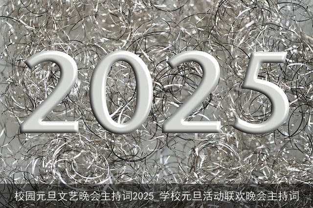 校园元旦文艺晚会主持词2025_学校元旦活动联欢晚会主持词