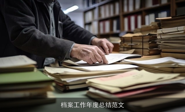 档案工作年度总结范文