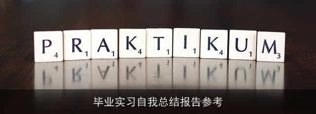 毕业实习自我总结报告参考