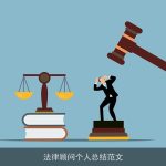 法律顾问个人总结范文